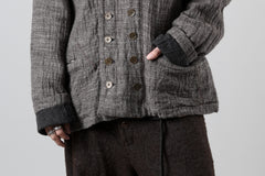 画像をギャラリービューアに読み込む, YUTA MATSUOKA double jacket / double weave cotton wool linen (brown)