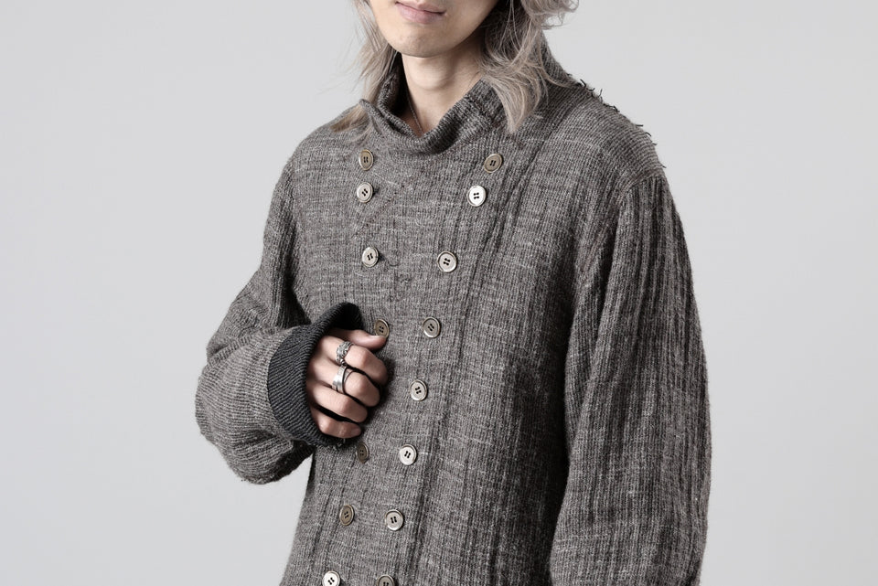 画像をギャラリービューアに読み込む, YUTA MATSUOKA double jacket / double weave cotton wool linen (brown)