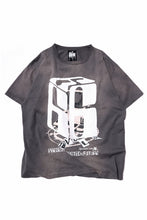 画像をギャラリービューアに読み込む, ZIG UR IDOL FADED & CRACKED SS TOPS - 666 (VINTAGE GREY)