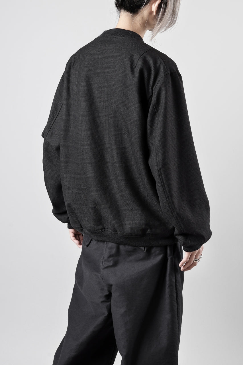 Load image into Gallery viewer, KLASICA FL-PC FLIGHT JACKET / REPULSION NIGHT GLEN CHECK WOOL (SHADOW CHECK)