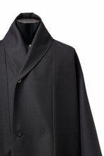 Load image into Gallery viewer, KLASICA SAULT FOLK DOUBLE BREASTED OVER COAT / REPULSION NIGHT GLEN CHECK WOOL (SHADOW CHECK)