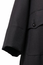 Load image into Gallery viewer, KLASICA SAULT FOLK DOUBLE BREASTED OVER COAT / REPULSION NIGHT GLEN CHECK WOOL (SHADOW CHECK)