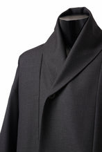 Load image into Gallery viewer, KLASICA SAULT FOLK DOUBLE BREASTED OVER COAT / REPULSION NIGHT GLEN CHECK WOOL (SHADOW CHECK)