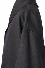 Load image into Gallery viewer, KLASICA SAULT FOLK DOUBLE BREASTED OVER COAT / REPULSION NIGHT GLEN CHECK WOOL (SHADOW CHECK)