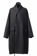 Load image into Gallery viewer, KLASICA SAULT FOLK DOUBLE BREASTED OVER COAT / REPULSION NIGHT GLEN CHECK WOOL (SHADOW CHECK)