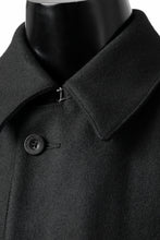 画像をギャラリービューアに読み込む, KLASICA GHOST SIMPLE COAT / SUPER 100&#39;s AVIATOR MELTON WOOL (BLACK)