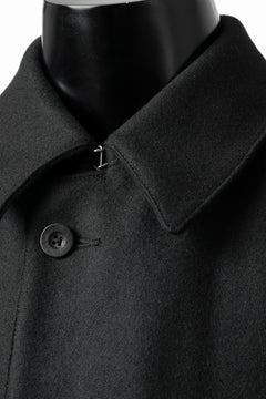 Load image into Gallery viewer, KLASICA GHOST SIMPLE COAT / SUPER 100's AVIATOR MELTON WOOL (BLACK)