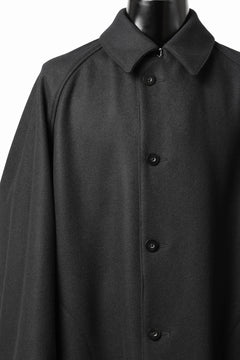 Load image into Gallery viewer, KLASICA GHOST SIMPLE COAT / SUPER 100's AVIATOR MELTON WOOL (BLACK)