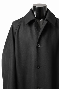 Load image into Gallery viewer, KLASICA GHOST SIMPLE COAT / SUPER 100's AVIATOR MELTON WOOL (BLACK)