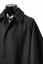 Load image into Gallery viewer, KLASICA GHOST SIMPLE COAT / SUPER 100's AVIATOR MELTON WOOL (BLACK)