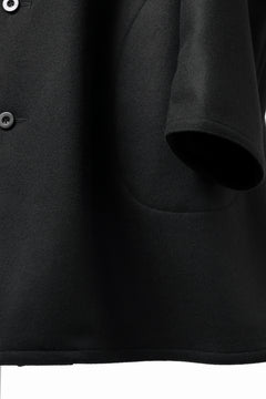 Load image into Gallery viewer, KLASICA GHOST SIMPLE COAT / SUPER 100's AVIATOR MELTON WOOL (BLACK)