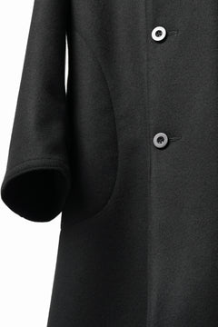 Load image into Gallery viewer, KLASICA GHOST SIMPLE COAT / SUPER 100's AVIATOR MELTON WOOL (BLACK)