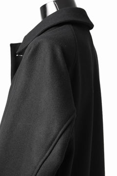 Load image into Gallery viewer, KLASICA GHOST SIMPLE COAT / SUPER 100's AVIATOR MELTON WOOL (BLACK)