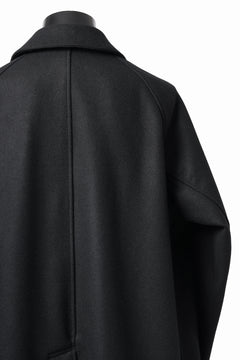 Load image into Gallery viewer, KLASICA GHOST SIMPLE COAT / SUPER 100's AVIATOR MELTON WOOL (BLACK)