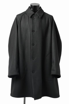 Load image into Gallery viewer, KLASICA GHOST SIMPLE COAT / SUPER 100's AVIATOR MELTON WOOL (BLACK)