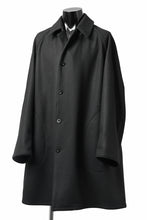 画像をギャラリービューアに読み込む, KLASICA GHOST SIMPLE COAT / SUPER 100&#39;s AVIATOR MELTON WOOL (BLACK)