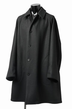 Load image into Gallery viewer, KLASICA GHOST SIMPLE COAT / SUPER 100's AVIATOR MELTON WOOL (BLACK)