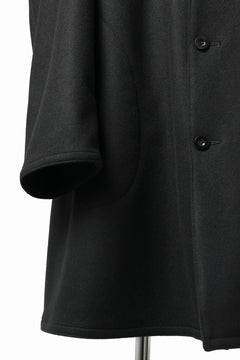 Load image into Gallery viewer, KLASICA GHOST SIMPLE COAT / SUPER 100's AVIATOR MELTON WOOL (BLACK)