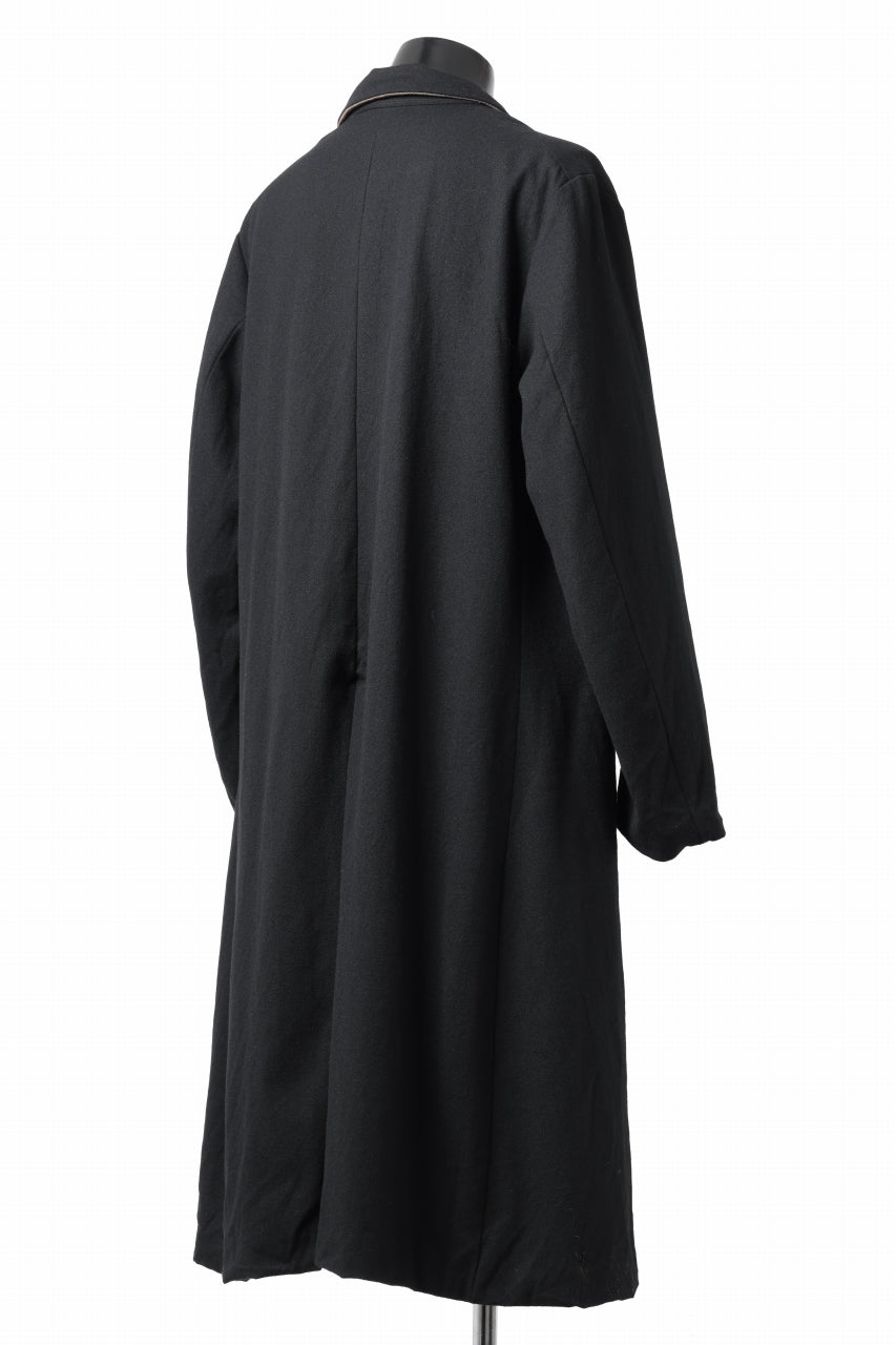 Load image into Gallery viewer, KLASICA SIGLO 10 BUTTONS OLD COAT / COMPRESSION GABARDINE WOOL (BLACK)