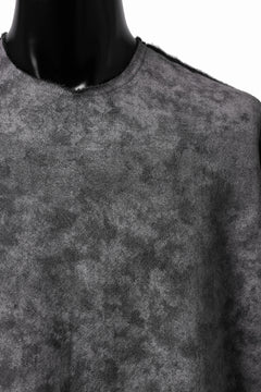 Load image into Gallery viewer, KLASICA ASLEEP LOOSE PULL OVER / GRAINY PRINT BACK SIDE FLEECE (GREIGE)