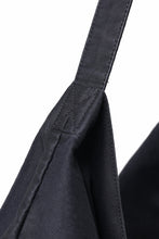 Load image into Gallery viewer, KLASICA BIVOUAC RIBBON SHOULDER BAG / SURPHER DYED MOLE SKIN (DEEP SEA)
