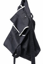 Load image into Gallery viewer, KLASICA BIVOUAC RIBBON SHOULDER BAG / SURPHER DYED MOLE SKIN (DEEP SEA)