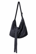 Load image into Gallery viewer, KLASICA BIVOUAC RIBBON SHOULDER BAG / SURPHER DYED MOLE SKIN (DEEP SEA)