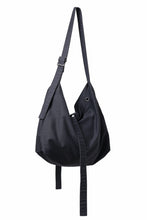 Load image into Gallery viewer, KLASICA BIVOUAC RIBBON SHOULDER BAG / SURPHER DYED MOLE SKIN (DEEP SEA)