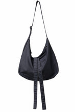 Load image into Gallery viewer, KLASICA BIVOUAC RIBBON SHOULDER BAG / SURPHER DYED MOLE SKIN (DEEP SEA)