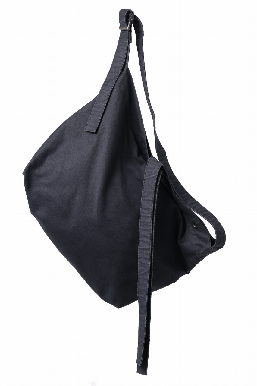 Load image into Gallery viewer, KLASICA BIVOUAC RIBBON SHOULDER BAG / SURPHER DYED MOLE SKIN (DEEP SEA)