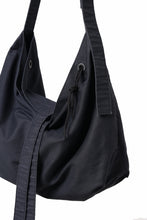 Load image into Gallery viewer, KLASICA BIVOUAC RIBBON SHOULDER BAG / SURPHER DYED MOLE SKIN (DEEP SEA)