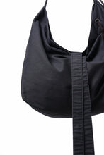 Load image into Gallery viewer, KLASICA BIVOUAC RIBBON SHOULDER BAG / SURPHER DYED MOLE SKIN (DEEP SEA)