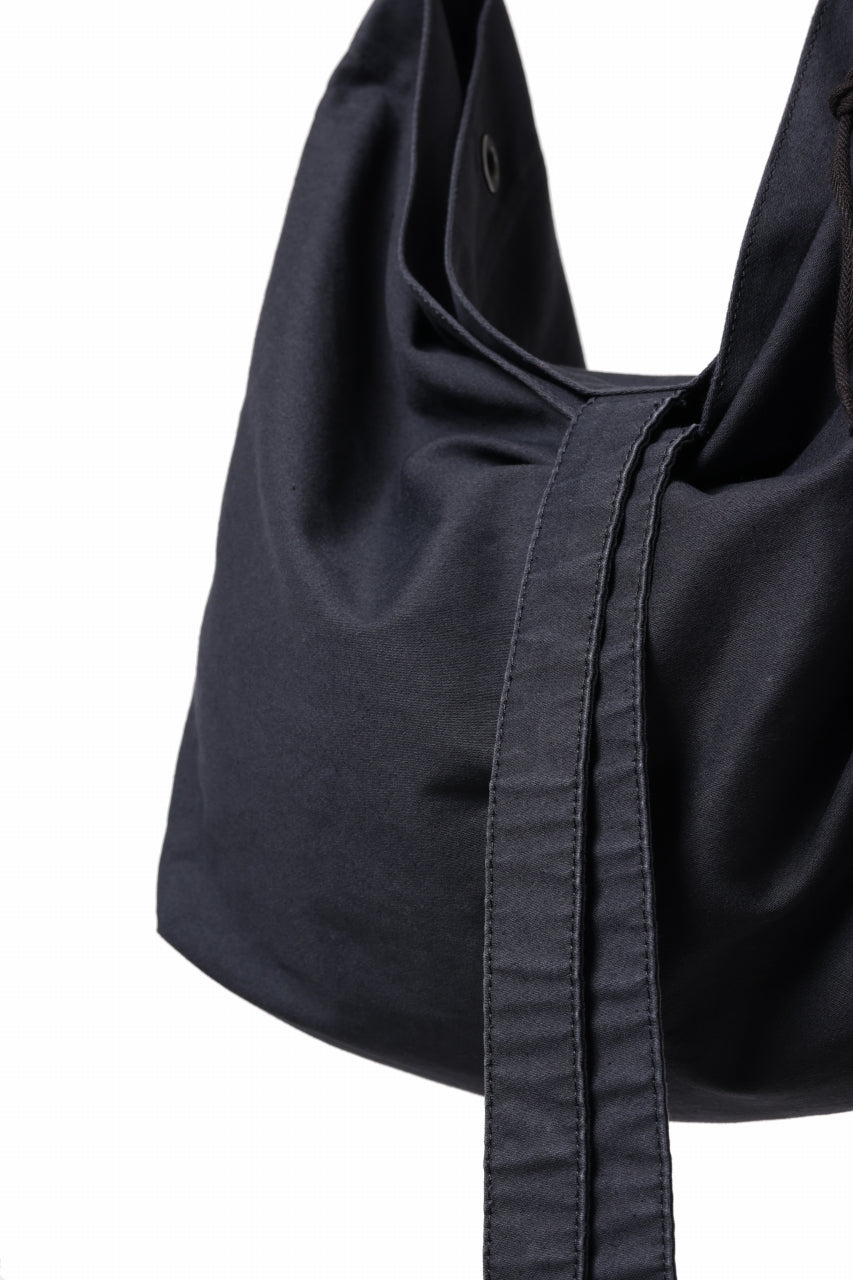 Load image into Gallery viewer, KLASICA BIVOUAC RIBBON SHOULDER BAG / SURPHER DYED MOLE SKIN (DEEP SEA)