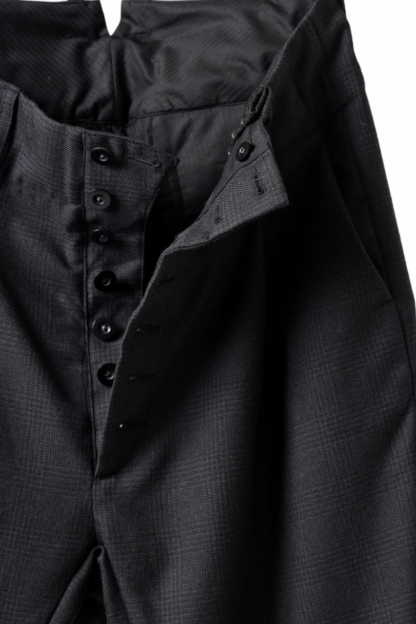 Load image into Gallery viewer, KLASICA SABRON CONSTRUCTED TROUSERS / REPULSION NIGHT GLEN CHECK WOOL (SHADOW CHECK)