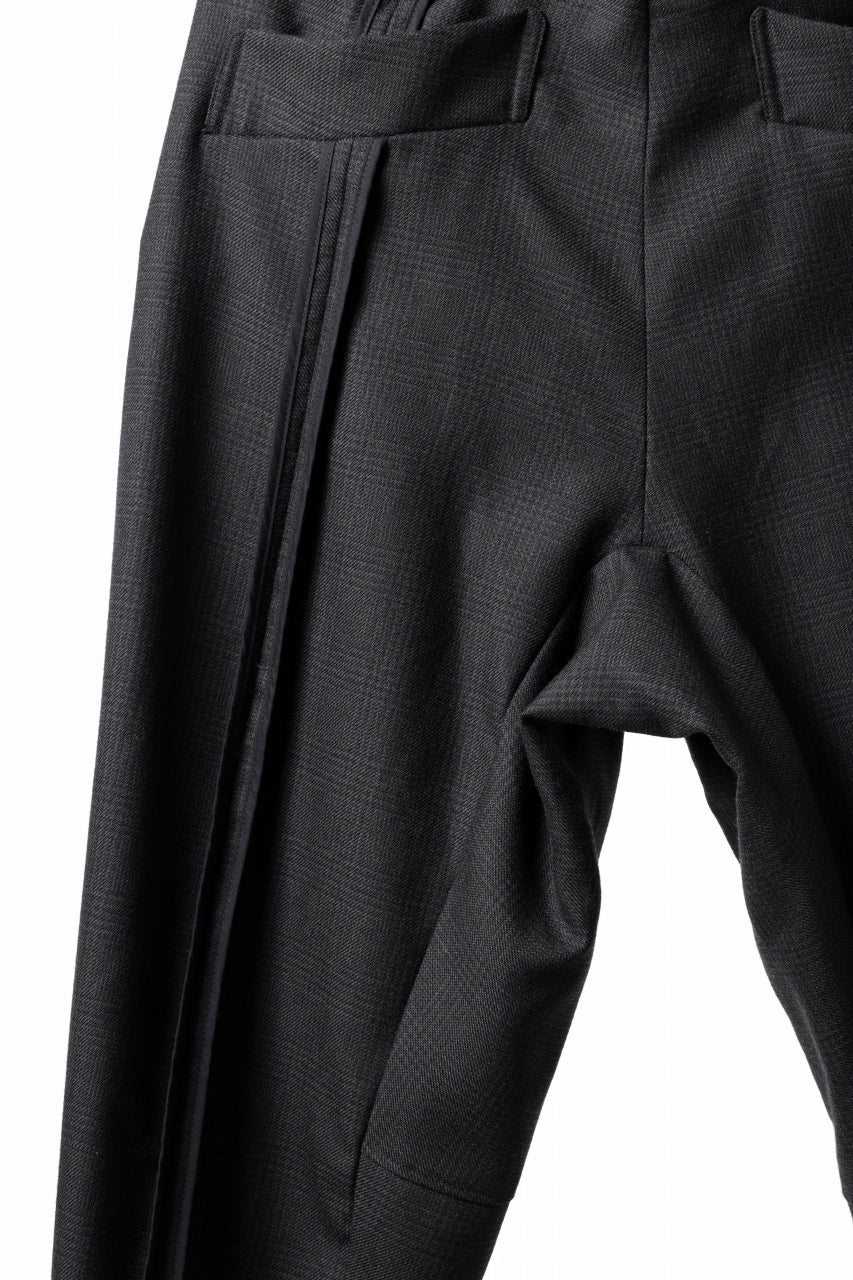 Load image into Gallery viewer, KLASICA SABRON CONSTRUCTED TROUSERS / REPULSION NIGHT GLEN CHECK WOOL (SHADOW CHECK)