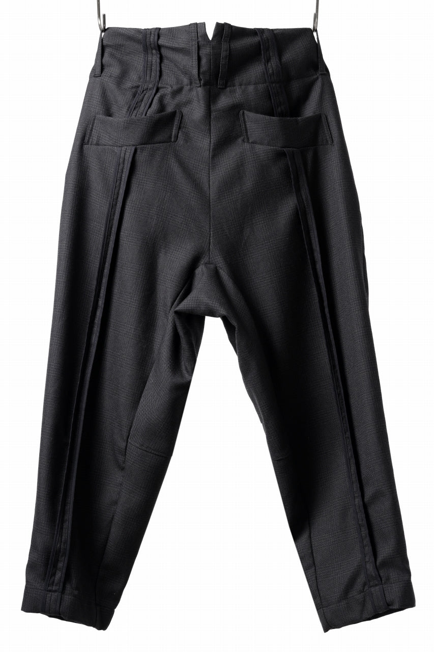 Load image into Gallery viewer, KLASICA SABRON CONSTRUCTED TROUSERS / REPULSION NIGHT GLEN CHECK WOOL (SHADOW CHECK)