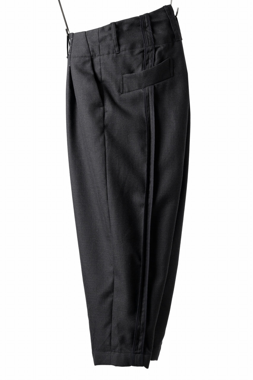 Load image into Gallery viewer, KLASICA SABRON CONSTRUCTED TROUSERS / REPULSION NIGHT GLEN CHECK WOOL (SHADOW CHECK)