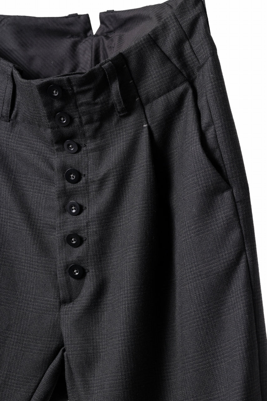 Load image into Gallery viewer, KLASICA SABRON CONSTRUCTED TROUSERS / REPULSION NIGHT GLEN CHECK WOOL (SHADOW CHECK)
