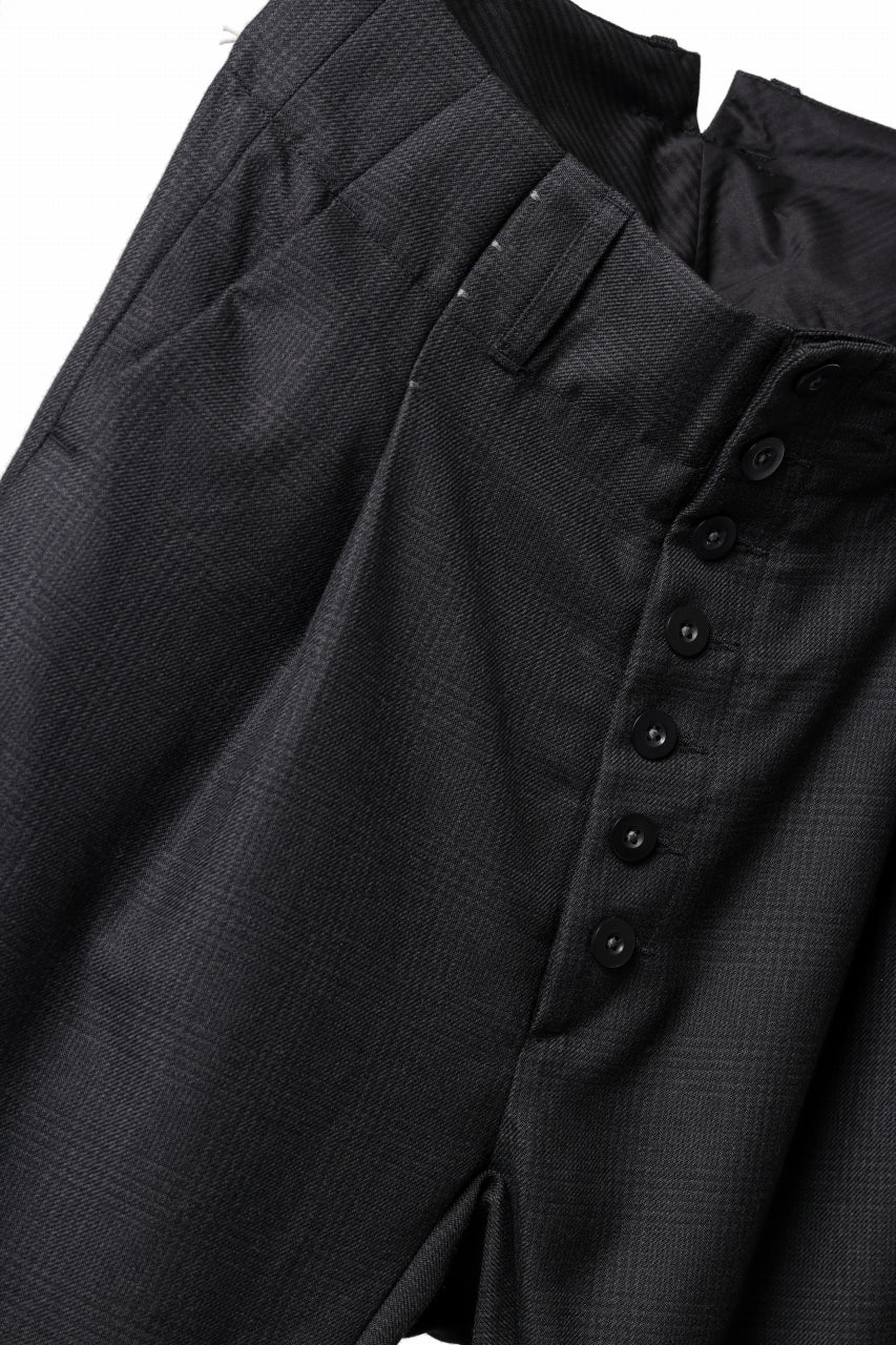 Load image into Gallery viewer, KLASICA SABRON CONSTRUCTED TROUSERS / REPULSION NIGHT GLEN CHECK WOOL (SHADOW CHECK)