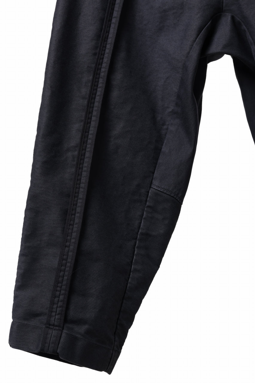 Load image into Gallery viewer, KLASICA SABRON CONSTRUCTED TROUSERS / SURPHER DYED MOLE SKIN (DEEP SEA)