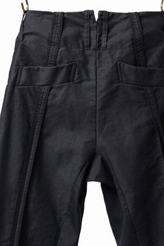 Load image into Gallery viewer, KLASICA SABRON CONSTRUCTED TROUSERS / SURPHER DYED MOLE SKIN (DEEP SEA)
