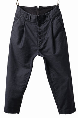 KLASICA SABRON CONSTRUCTED TROUSERS / SURPHER DYED MOLE SKIN (DEEP SEA)