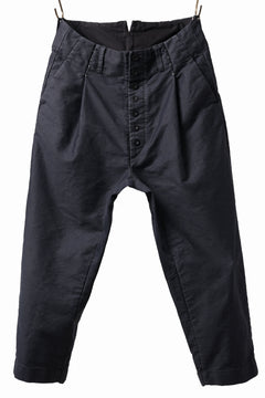 Load image into Gallery viewer, KLASICA SABRON CONSTRUCTED TROUSERS / SURPHER DYED MOLE SKIN (DEEP SEA)