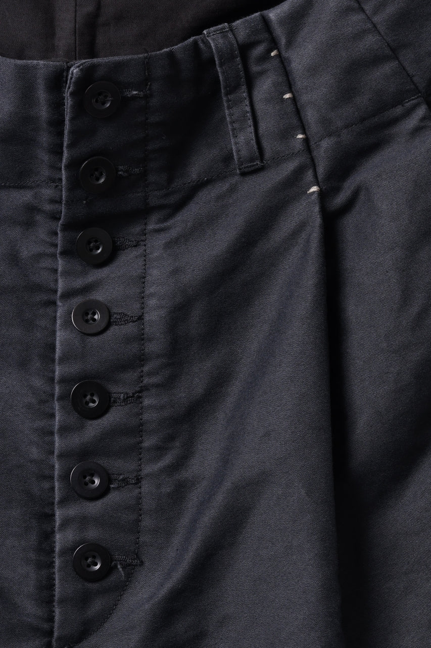 Load image into Gallery viewer, KLASICA SABRON CONSTRUCTED TROUSERS / SURPHER DYED MOLE SKIN (DEEP SEA)