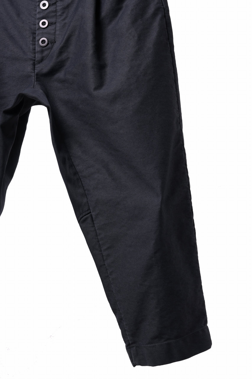 Load image into Gallery viewer, KLASICA SABRON CONSTRUCTED TROUSERS / SURPHER DYED MOLE SKIN (DEEP SEA)