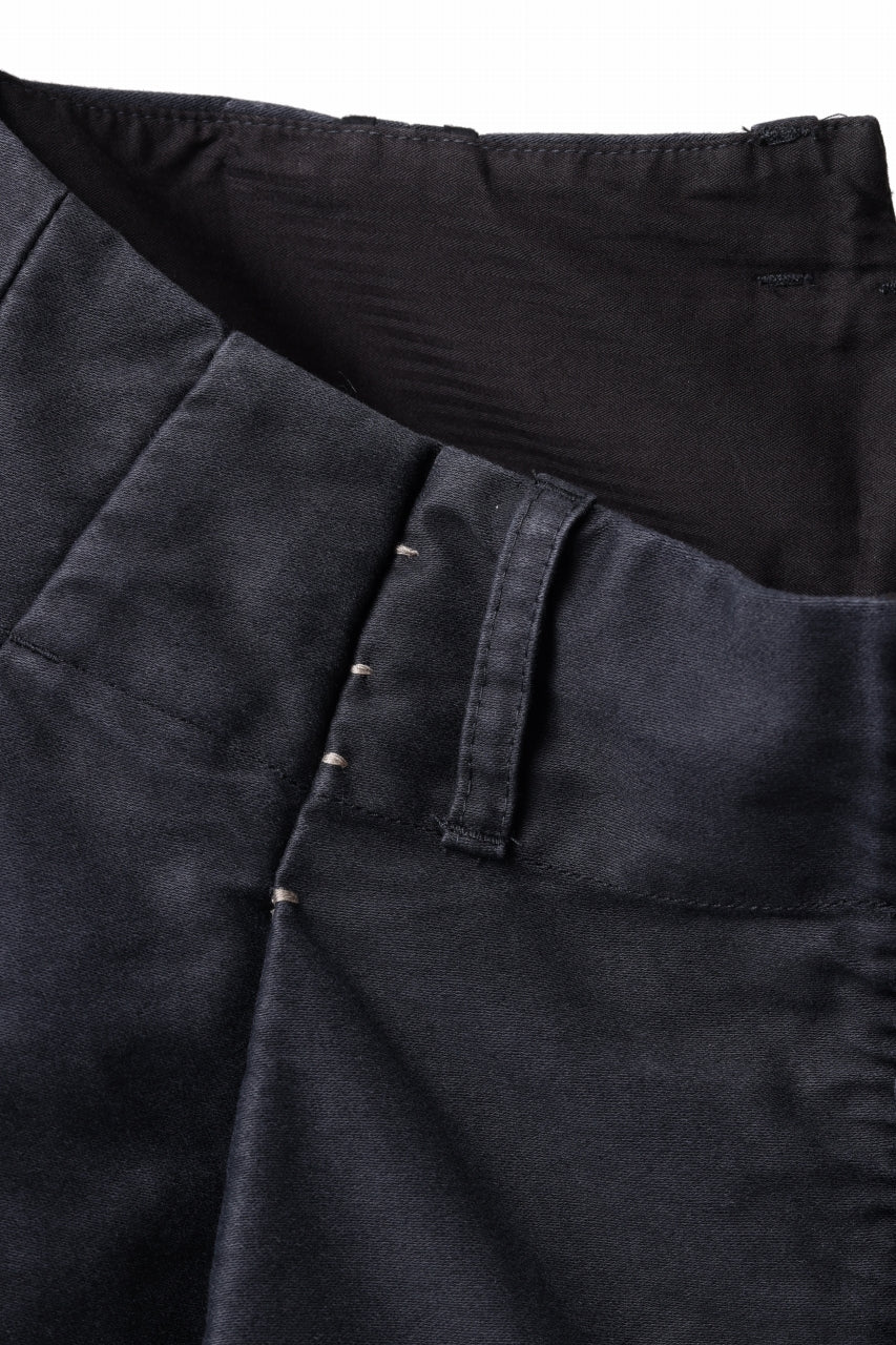 Load image into Gallery viewer, KLASICA SABRON CONSTRUCTED TROUSERS / SURPHER DYED MOLE SKIN (DEEP SEA)