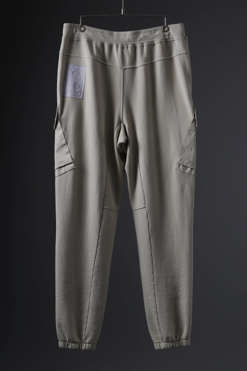 画像をギャラリービューアに読み込む, Ten c SWEAT PANTS / GARMENT DYED DIRECT FIXED DIAGONAL FLEECE + OJJ 11oz (BEIGE)