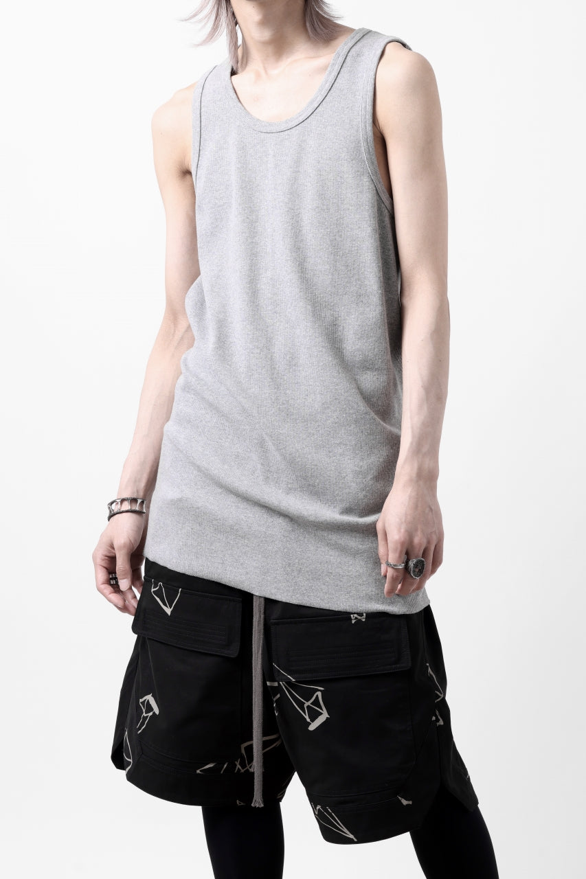 画像をギャラリービューアに読み込む, N/07 MINIMAL TANK TOP / SUPER STRETCH BARE TELECO (HEATHER GREY)