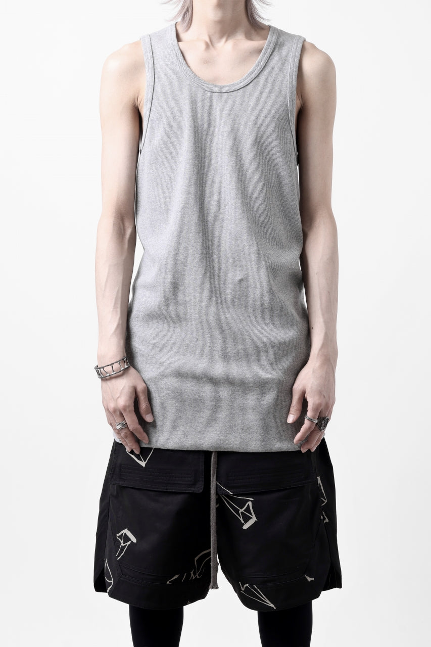 画像をギャラリービューアに読み込む, N/07 MINIMAL TANK TOP / SUPER STRETCH BARE TELECO (HEATHER GREY)
