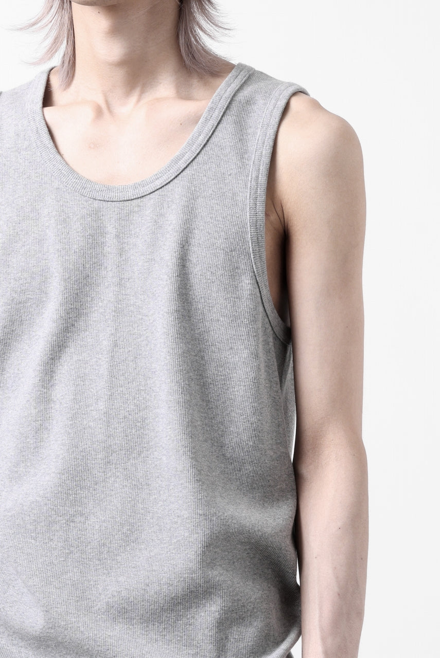 画像をギャラリービューアに読み込む, N/07 MINIMAL TANK TOP / SUPER STRETCH BARE TELECO (HEATHER GREY)
